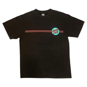 Santa Cruz Skateboards Graphic Short Sleeve Crew Neck T-Shirt Black Medium